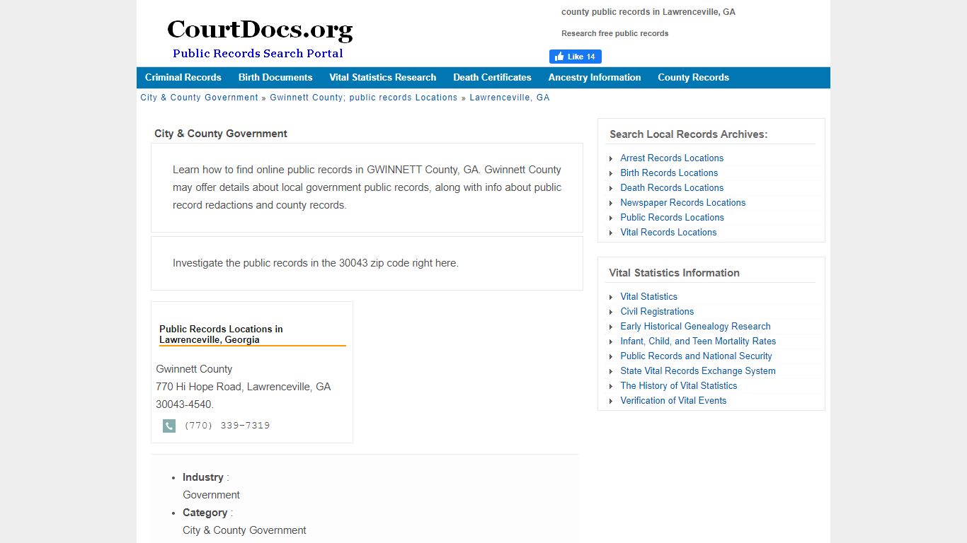 Lawrenceville, GA Public Records - Gwinnett County